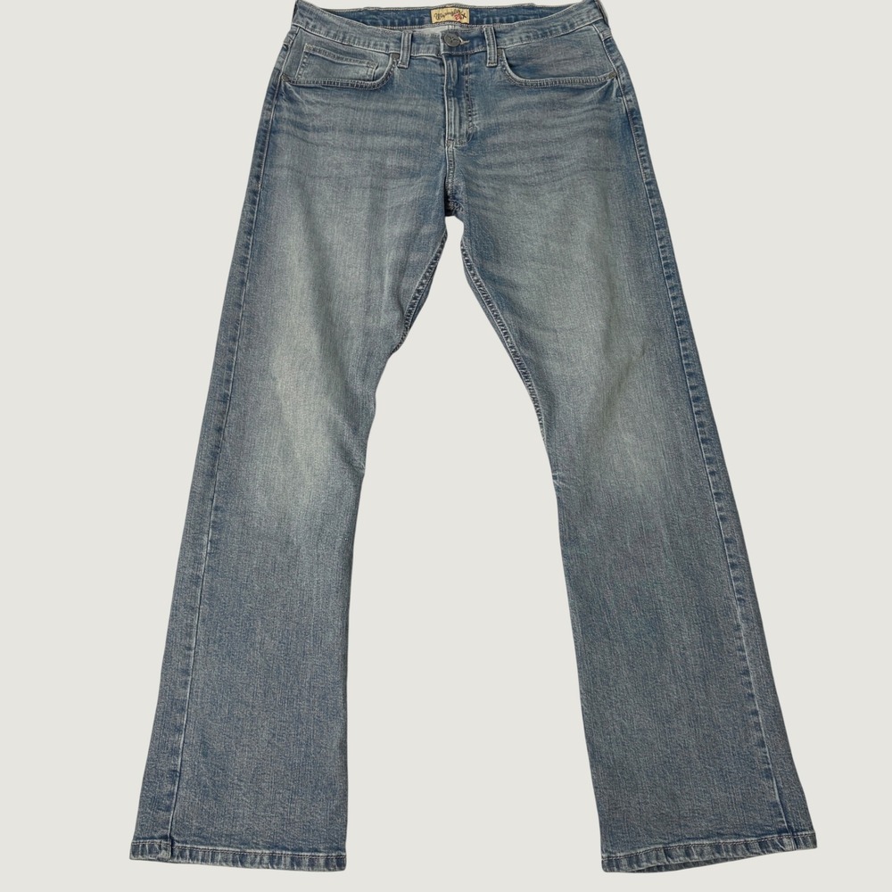 Wrangler 20X Competition Mens Blue Light Wash Straight Leg Jeans 34x34 112346898